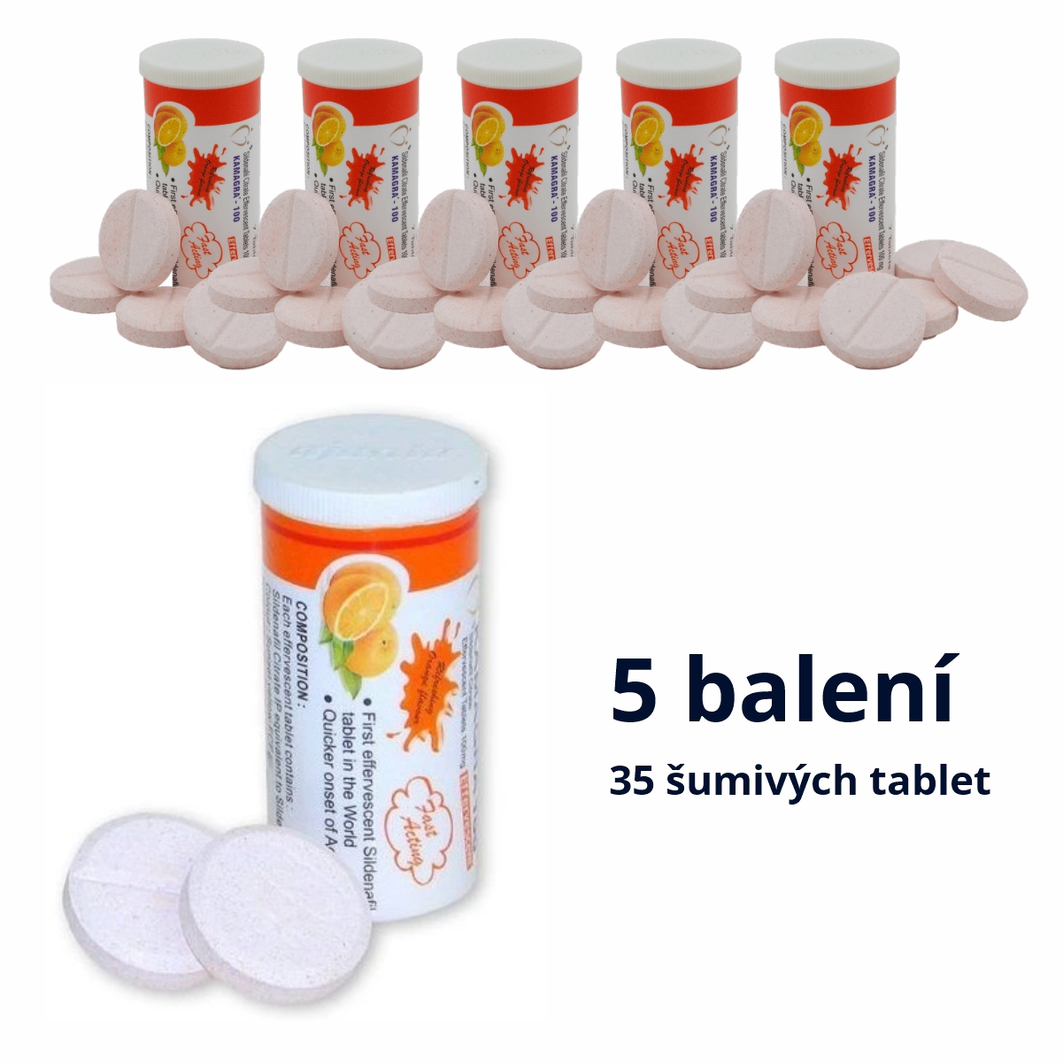 Kamagra šumivá 5 balení